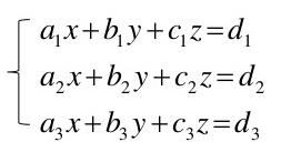 sistem persamaan linear tiga variabel